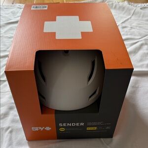 SPY Sender Helmet in White with Matte Finish